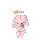 たれうさぎちゃん（個別スタンプ：1）