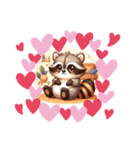 可愛いアライグマのポン太のスタンプ（個別スタンプ：2）
