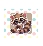 可愛いアライグマのポン太のスタンプ（個別スタンプ：6）