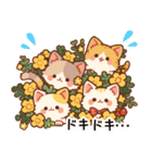 黄色の花と猫まみれ（個別スタンプ：17）