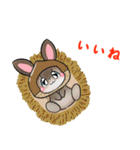 着ぐるみうさぎいっぱい（個別スタンプ：14）