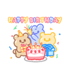 シュガーベア-お誕生日おめでとう（個別スタンプ：2）