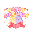 シュガーベア-お誕生日おめでとう（個別スタンプ：6）