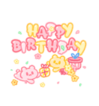シュガーベア-お誕生日おめでとう（個別スタンプ：8）