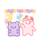 シュガーベア-お誕生日おめでとう（個別スタンプ：12）