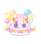 シュガーベア-お誕生日おめでとう（個別スタンプ：18）