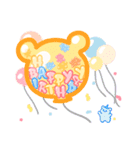 シュガーベア-お誕生日おめでとう（個別スタンプ：22）