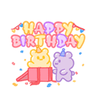 シュガーベア-お誕生日おめでとう（個別スタンプ：24）