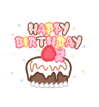 シュガーベア-お誕生日おめでとう（個別スタンプ：28）
