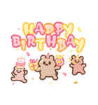 シュガーベア-お誕生日おめでとう（個別スタンプ：32）