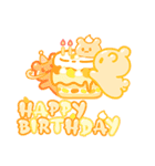 シュガーベア-お誕生日おめでとう（個別スタンプ：34）
