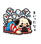 おとぼけパグのスタンプ（個別スタンプ：10）