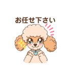 【丁寧語】犬スタンプ｜プードル（個別スタンプ：17）
