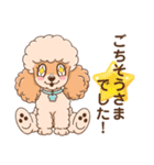 【丁寧語】犬スタンプ｜プードル（個別スタンプ：22）