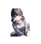 女の子供（個別スタンプ：9）