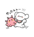 ふわまる＆めんこちゃんの日常スタンプ（個別スタンプ：19）