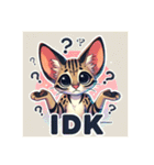サバンナキャットのかわいいスタンプ。（個別スタンプ：33）