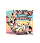 サバンナキャットのかわいいスタンプ。（個別スタンプ：39）