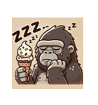 ゴリラはアイスクリームが大好き（個別スタンプ：22）