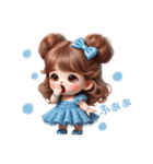 毎日使える可愛い♡小さい女の子（個別スタンプ：11）