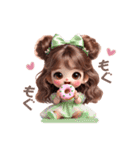 毎日使える可愛い♡小さい女の子（個別スタンプ：35）