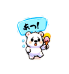 しろくんとペンくんの夏休み（個別スタンプ：1）