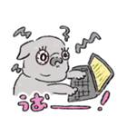 おはぎ ～黒パグの女の子～ 第2弾（個別スタンプ：13）