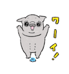 おはぎ ～黒パグの女の子～ 第2弾（個別スタンプ：24）