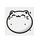 シンプルもちねこ（個別スタンプ：1）