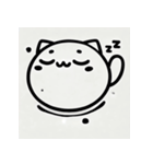 シンプルもちねこ（個別スタンプ：5）