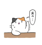 コミュ障な三毛猫（個別スタンプ：5）