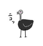 【毎年使える！】お花見に誘うダチョウ（個別スタンプ：28）