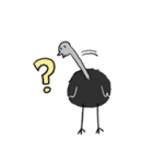 【毎年使える！】お花見に誘うダチョウ（個別スタンプ：31）