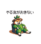 春を迎えるサボテン太っちょ柴犬（個別スタンプ：14）