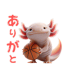 ウーパールーパー3！バスケ！3Dリアル（個別スタンプ：14）