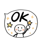 毎日カラフル♡さらっと吹き出し（個別スタンプ：1）