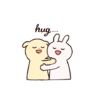 楽しいうさぎといぬ（個別スタンプ：38）