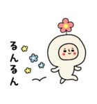 頭になにかをのせた人スタンプ/お花（個別スタンプ：29）