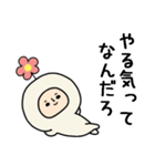 頭になにかをのせた人スタンプ/お花（個別スタンプ：34）