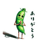 サヤエンドウのほっこり日常（個別スタンプ：3）
