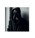 ペストマスクの黒ずくめの男（個別スタンプ：20）