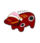 手書きのあかべこちゃん1（個別スタンプ：4）