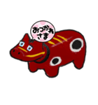 手書きのあかべこちゃん1（個別スタンプ：8）