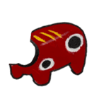手書きのあかべこちゃん1（個別スタンプ：40）