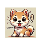 柴犬子犬の気持ち（個別スタンプ：3）