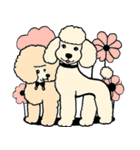 子犬と花（個別スタンプ：23）