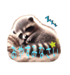 ふわふわもこもこ動物の赤ちゃんスタンプAI（個別スタンプ：11）
