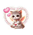 ふわふわもこもこ動物の赤ちゃんスタンプAI（個別スタンプ：12）