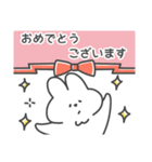 【春/敬語】真顔なうさぎ（個別スタンプ：11）