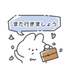 【春/敬語】真顔なうさぎ（個別スタンプ：25）